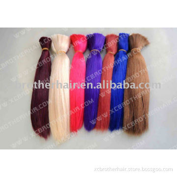 HOT!!! colored remy hair bulk with competitive price